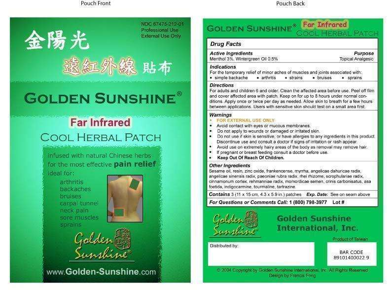 Golden Sunshine Far Infrared COOL Herbal